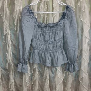 WHO WHAT WEAR Size: X-Small Off The Shoulder Crop Top